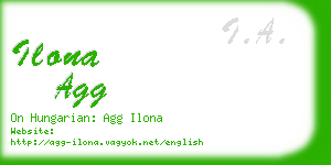 ilona agg business card